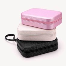 Load image into Gallery viewer, Jewelry Storage Box Double-Layer PU Jewellery Ring Stud Earrings Display Holders Case

