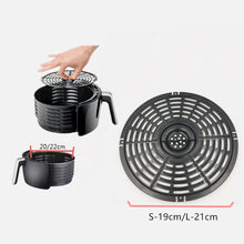Load image into Gallery viewer, 19/21cm Air Fryer Part Non Stick Cookware Crisper Plate Fried Plate Steaming Plate With Handle Safe Replacement Parts Grill Pan
