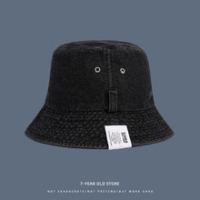 Load image into Gallery viewer, Washed Denim Retro Fisherman Hat All-Match Fashion Sun Hat Japanese Leisure Student Bucket Hat
