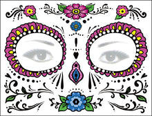 Load image into Gallery viewer, Halloween Tattoo Sticker Paper Day of the Dead Transfer Face Pasters Makeup Party Tattoo Sticker
