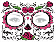 Load image into Gallery viewer, Halloween Tattoo Sticker Paper Day of the Dead Transfer Face Pasters Makeup Party Tattoo Sticker
