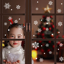 Load image into Gallery viewer, Christmas Decorations Glass Electrostatic Sticker Christmas Party Decoration Snowflake Window Stickers Christmas Hanging Ball Bell Stickers
