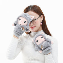 Load image into Gallery viewer, Winter Warm Cartoon Outdoor All-Inclusive Mittens for Students and Children Fleece-Lined Gloves
