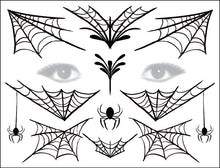 Load image into Gallery viewer, Halloween Tattoo Sticker Paper Day of the Dead Transfer Face Pasters Makeup Party Tattoo Sticker

