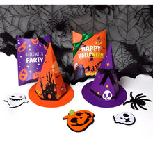 Load image into Gallery viewer, 10PCs Funny Candy Box Halloween Cartoon Hat Candy Cookie Gift Box Colorful Packing Box
