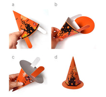 Load image into Gallery viewer, 10PCs Funny Candy Box Halloween Cartoon Hat Candy Cookie Gift Box Colorful Packing Box
