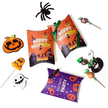 Load image into Gallery viewer, 10pcs Halloween Theme Candy Box Cute Paper Bag Candy Pillow Box Packaging Gift Paper Box
