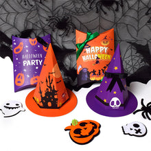 Load image into Gallery viewer, 10PCs Funny Candy Box Halloween Cartoon Hat Candy Cookie Gift Box Colorful Packing Box
