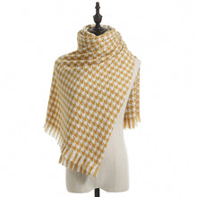 Load image into Gallery viewer, Houndstooth Scarf for Women Winter 2023 New Plaid Artificial Cashmere Scarf Thick Shawl Scarf for Women
