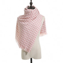 Load image into Gallery viewer, Houndstooth Scarf for Women Winter 2023 New Plaid Artificial Cashmere Scarf Thick Shawl Scarf for Women

