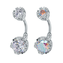 Load image into Gallery viewer, Piercing Jewelry round Zircon Navel Ring Navel Stud
