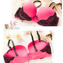 Load image into Gallery viewer, Lace Bra Sexy Push Up Bras For Women Fashion Female Underwire Floral Bralette Gather Brassiere
