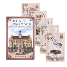 Load image into Gallery viewer, 1Box Oracle Cards Old Style Lenormand Oracle Card Tarot Card Party Prophecy Divination Board Game
