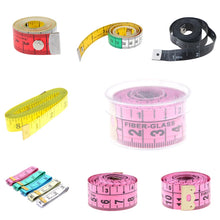 Load image into Gallery viewer, 1PC 60in 150cm Body Measuring Ruler Sewing Tailor Tape Measure Mini Soft Flat Ruler Centimeter Meter Sewing Measuring Tape
