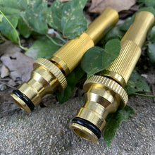 Load image into Gallery viewer, 1PC Aluminum Alloy Spray Nozzle Spray Sprinkler High Pressure Direct Spray Garden Hose Adjustable
