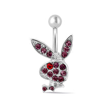 Load image into Gallery viewer, 1PC Cute Bunny Belly Button Ring Piercing Ring Sexy Belly Button Piercing Jewelry
