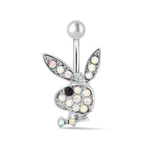 Load image into Gallery viewer, 1PC Rabbit Creativity Belly Button Ring Navel Piercing Ring Cartoon Cat Navel Button Piercings for Women Girls Body Jewelry Gift
