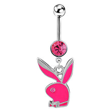 Load image into Gallery viewer, 1PC Rabbit Creativity Belly Button Ring Navel Piercing Ring Cartoon Cat Navel Button Piercings for Women Girls Body Jewelry Gift
