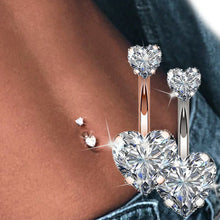 Load image into Gallery viewer, 1PC Steel Belly Button Rings Crystal Piercing Navel Heart Style Navel Piercing Earring Belly Piercing Sexy Body Jewelry Ombligo
