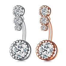 Load image into Gallery viewer, 1PC Steel Belly Button Rings Crystal Piercing Navel Heart Style Navel Piercing Earring Belly Piercing Sexy Body Jewelry Ombligo
