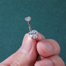 Load image into Gallery viewer, 1PC Steel Belly Button Rings Crystal Piercing Navel Heart Style Navel Piercing Earring Belly Piercing Sexy Body Jewelry Ombligo
