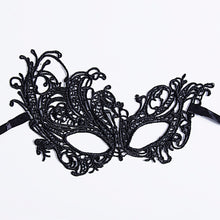 Load image into Gallery viewer, Black Women Sexy Lace Eye Mask Party Masks For Masquerade Halloween Venetian Costumes Carnival Mask For Anonymous Mardi
