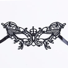 Load image into Gallery viewer, Black Women Sexy Lace Eye Mask Party Masks For Masquerade Halloween Venetian Costumes Carnival Mask For Anonymous Mardi
