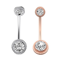 Load image into Gallery viewer, 1PCS Crystal Belly Button Ring 14G Butterfly Belly Piercing Ombligo Oreja Steel Long Dangle Flower Navel Rings Sexy Body Jewelry
