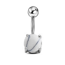 Load image into Gallery viewer, 1PCS Crystal Belly Button Ring 14G Heart Belly Piercing Dangle Flower Navel Piercing Rose Gold Sexy Navel Bar Cute Belly Ring
