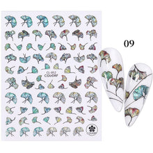 Load image into Gallery viewer, 1Pc 3D Halloween Nail Stickers Anime Joker Spider Snake Sliders Nail Art Stickers Adhesive Christmas Decals Snowflake Decor
