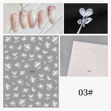 Load image into Gallery viewer, 1Pc 3D Halloween Nail Stickers Anime Joker Spider Snake Sliders Nail Art Stickers Adhesive Christmas Decals Snowflake Decor
