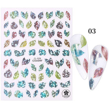 Load image into Gallery viewer, 1Pc 3D Halloween Nail Stickers Anime Joker Spider Snake Sliders Nail Art Stickers Adhesive Christmas Decals Snowflake Decor
