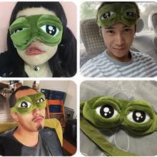 Load image into Gallery viewer, 1pc 3D FROG Sleeping Mask Eyeshade Plush Eye Cover Cartoon Eyeshade for Eye Travel Relax Gift Sleep mask for eyes cute patches
