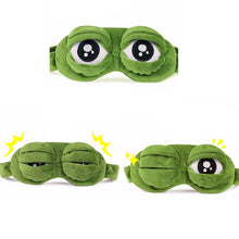 Load image into Gallery viewer, 1pc 3D FROG Sleeping Mask Eyeshade Plush Eye Cover Cartoon Eyeshade for Eye Travel Relax Gift Sleep mask for eyes cute patches
