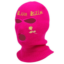 Load image into Gallery viewer, Neck Gaiters 1Pc Embroidery Balaclava Face Mask 3-Hole for Cold Weather, Winter Ski Mask for Men and Women Thermal Cycling Mask Christmas Gif

