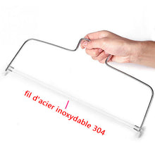 Load image into Gallery viewer, 1PC Double Line Cake Cut Slicer Adjustable Stainless Steel Device Cake Decorating Mold DIY Bakeware Kitchen Cooking Tool
