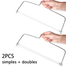 Load image into Gallery viewer, 1PC Double Line Cake Cut Slicer Adjustable Stainless Steel Device Cake Decorating Mold DIY Bakeware Kitchen Cooking Tool
