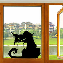 Load image into Gallery viewer, 1Pc Halloween Black Cats Decoration Stickers Removable Wall Stickers Funny Creative Cartoon Sticker Household Party Decoration
