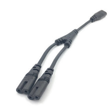 Load image into Gallery viewer, 1PC IEC 320 C8 2Pin Male to 2 x C7 Female Y Split Power Cable About 28CM IEC 320 C7 to C8 extension cords C8 male to C7 female
