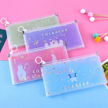 Load image into Gallery viewer, 1Pc Mask Storage Bag Portable PP Face Mask Holder Dustproof Zip Pouch Mask Pollution-Free Save Bags Bills Files Bag Pencil Bags
