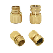 Load image into Gallery viewer, 1pc Brass 1/2 3/4" Thread Quick Connector Garden Water Gun Connector Car Washing Machine Male/Female 1/2 3/4" Tap adapter
