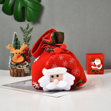 Load image into Gallery viewer, 2pcs New Christmas Santa Sack Children Xmas Gifts Candy Stocking Bag Exquisite Santa Claus Printed Linen Christmas Candy Bag
