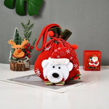 Load image into Gallery viewer, 2pcs New Christmas Santa Sack Children Xmas Gifts Candy Stocking Bag Exquisite Santa Claus Printed Linen Christmas Candy Bag
