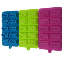 Load image into Gallery viewer, 1PC Silicone Numbers Chocolate Mold Cookies Cold 3D Digital Shape Fondant Cake Baking Jelly Candy Pastry DIY Decorating Tools

