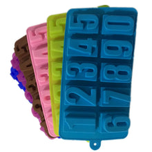 Load image into Gallery viewer, 1PC Silicone Numbers Chocolate Mold Cookies Cold 3D Digital Shape Fondant Cake Baking Jelly Candy Pastry DIY Decorating Tools
