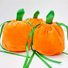 Load image into Gallery viewer, 5pc Sublimation Velvet Pumpkin Candy Bag Halloween Gift Bag Trick or Treat 13x15cm Party Decoration Chocolate Storage Bucket
