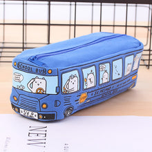 Load image into Gallery viewer, Pencil Case  Creative large Capacity Canvas Bus School Supplies
