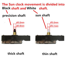 Load image into Gallery viewer, Wall Clock 1Pcs  Clock mechanism SUN 12888 Clock Accessory kits Silent Step Quartz Movement 8 /11 /13 /16 /19 /22 mm Precision shaft

