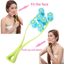 Load image into Gallery viewer, 1Pcs Flower Shape Facial Massager Roller Manual Face-lift Neck Slimming Relaxation  Anti Wrinkle Beauty Tools Skin Care Health
