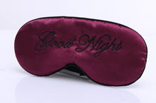 Load image into Gallery viewer, 1Pcs Cute Sleep Eye Cover Mask Padded Shade Covers Good Night Travel Relax Aid Blindfold Blue Purple Green Beige Sleep Mask
